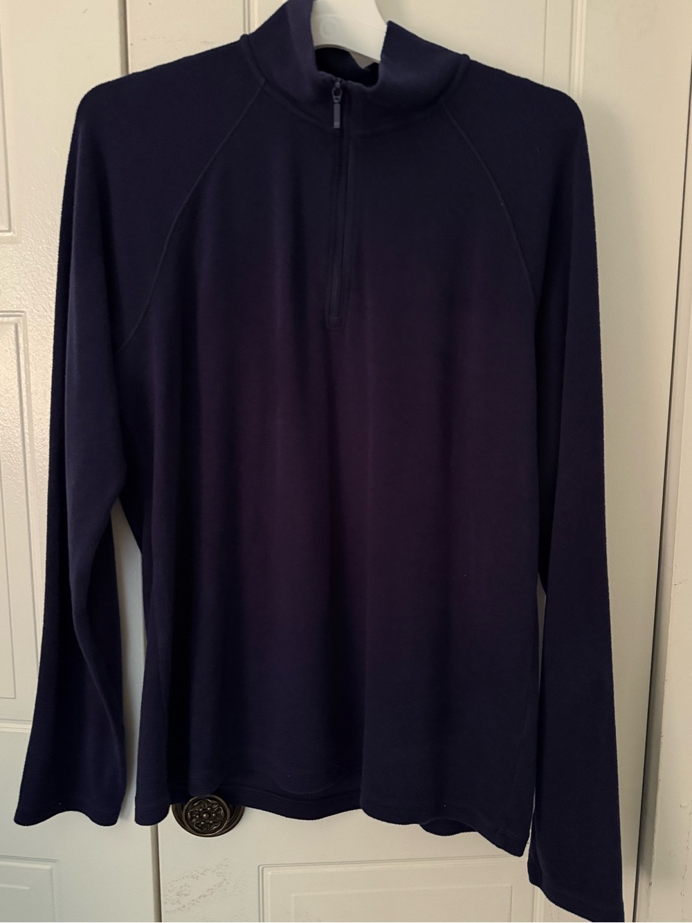 Uniqlo women’s Zip-Up fleece jacket  Navy size Large